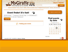 Tablet Screenshot of mygiraffe.com